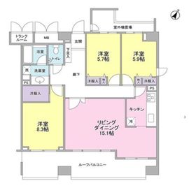 ヒルトップ半蔵門 7階 間取り図