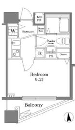 クレアシオン渋谷神山町 4階 間取り図