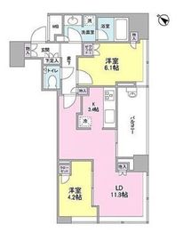 クロスエアタワー 12階 間取り図