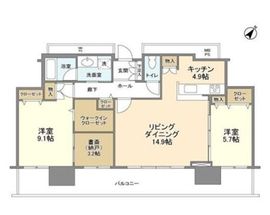 リガーレ日本橋人形町 19階 間取り図
