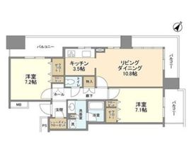 リガーレ日本橋人形町 24階 間取り図