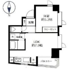 ウィン麻布十番ハラビル 3階 間取り図