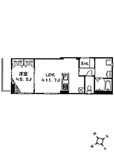 Ivory House Ebisu 502 間取り図