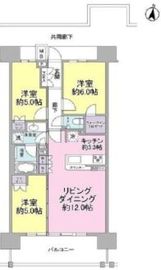 クレヴィア豊洲 6階 間取り図