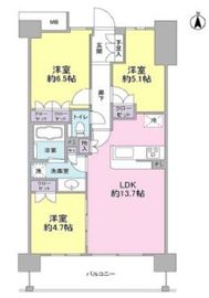 アンビエンテ経堂 204 間取り図