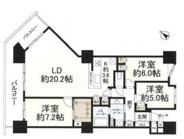 シティタワー品川 29階 間取り図