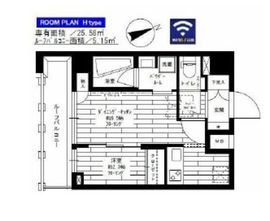 ステージグランデ早稲田 9階 間取り図