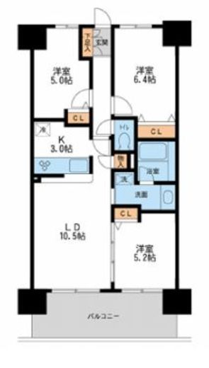 レジディア南千住 713 間取り図