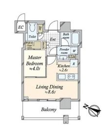 THE ROPPONGI TOKYO CLUB RESIDENCE 11階 間取り図