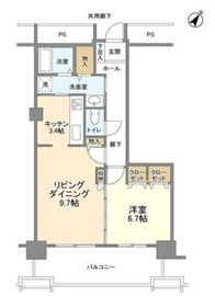 トルナーレ日本橋浜町 18階 間取り図