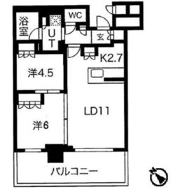 ブリリア有明シティタワー 3階 間取り図