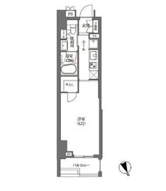 浜町アパートメンツ 504 間取り図