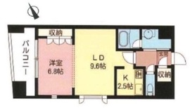 エスティメゾン銀座 1407 間取り図