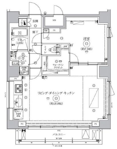 セジョリ虎ノ門 1001 間取り図