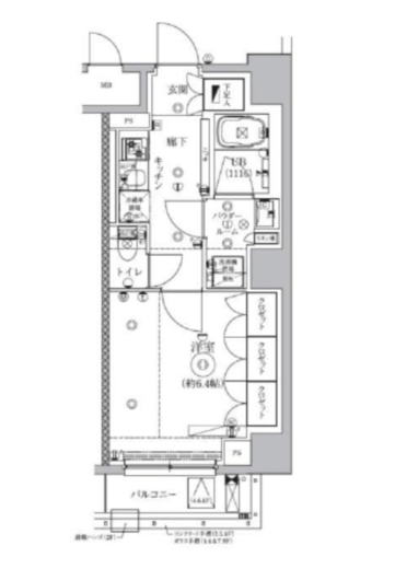セジョリ虎ノ門 301 間取り図
