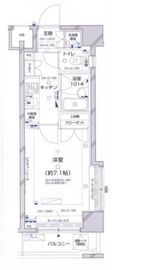 パレステュディオ新宿パークサイド 9階 間取り図