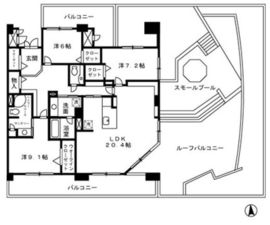 ロイヤルパークス荻窪 1006 間取り図