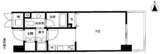 クリプトメリア目黒 502 間取り図