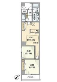 ライトコート四谷 4階 間取り図