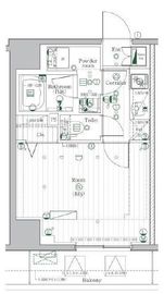 プレミアムキューブ駒込 2階 間取り図