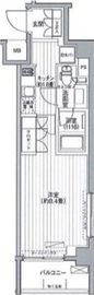 プラネソシエ大森山王 107 間取り図