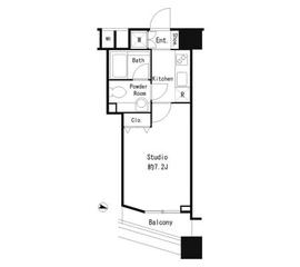 ファーストリアルタワー新宿 906 間取り図