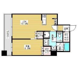 ブリリア大井町ラヴィアンタワー 8階 間取り図