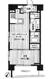 ドゥーエ日本橋浜町 201 間取り図