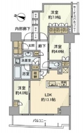 ブランズ新大塚 8階 間取り図