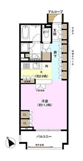 アクシルコート御茶ノ水 4階 間取り図