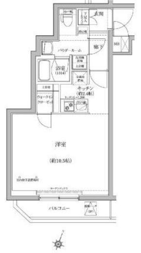 パティーナ蒲田 3階 間取り図
