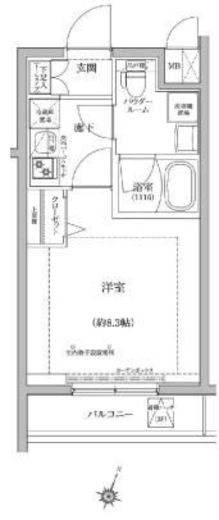 パティーナ蒲田 2階 間取り図
