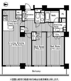 リバーポイントタワー 3703 間取り図
