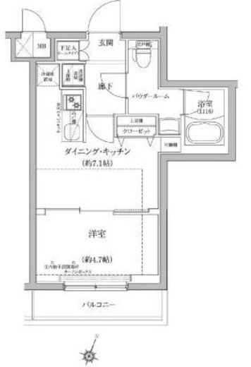 パティーナ蒲田 1階 間取り図