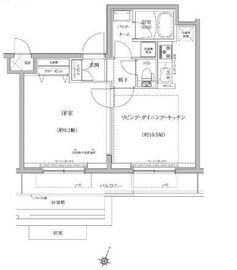 パティーナ蒲田 4階 間取り図