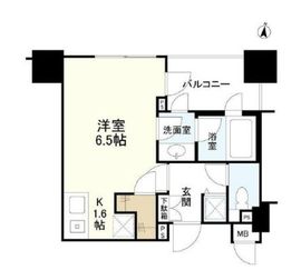 クオリア広尾 13階 間取り図