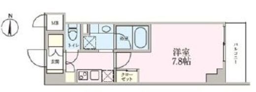 ジニア深川住吉 405 間取り図