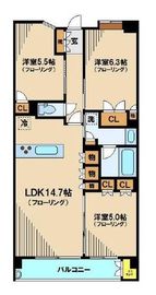 プレミスト神楽坂 1階 間取り図