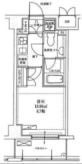 パークプリエ神楽坂 3階 間取り図