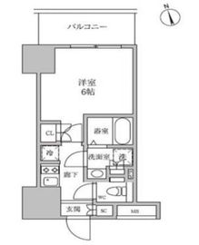 レジディア蒲田4 703 間取り図