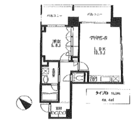 パークサイド神山 5階 間取り図