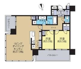 パークコート浜離宮ザ・タワー 30階 間取り図