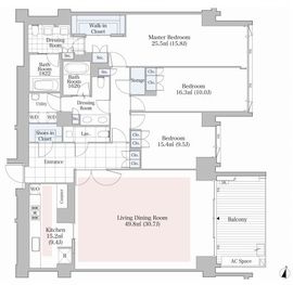 ラ・トゥール代官山 H302 間取り図