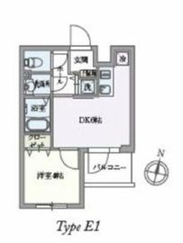 ルネサンスコート自由が丘 405 間取り図