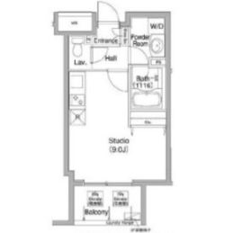 コンフォリア銀座イースト 303 間取り図