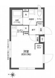 プラティーク森下 101 間取り図