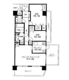 秀和青山神宮前レジデンス 8階 間取り図