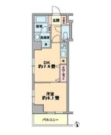 カスタリア新富町 703 間取り図