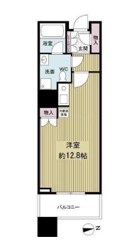 白金タワー 8階 間取り図