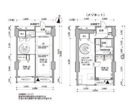 東雲キャナルコートCODAN 11-1106 間取り図